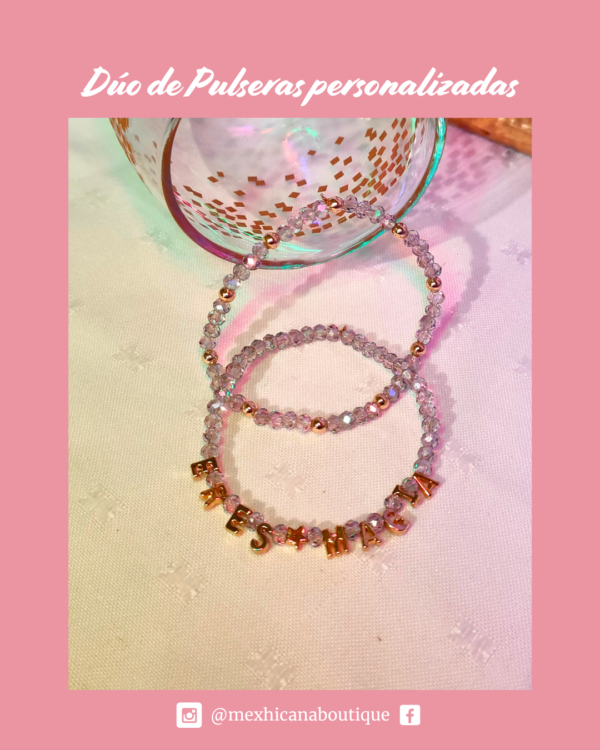 duo de pulseras personalizadas