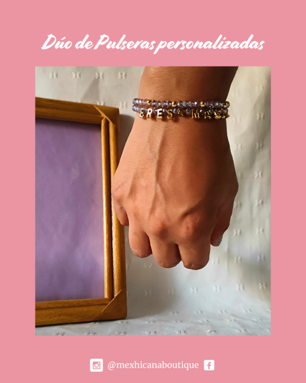 duo de pulseras personalizadas